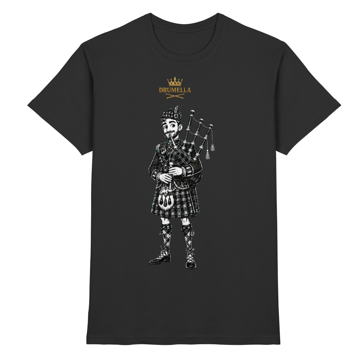 „Scottish Bagpipe Player“ – Herren - Drumella - Premium Shirt