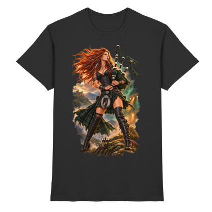 Rockige Dudelsackspielerin – Drumella T-Shirt - Premium Shirt