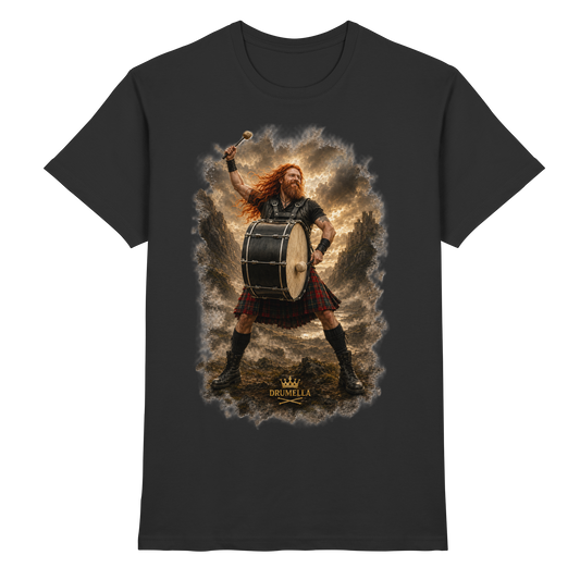 Rockiger Base Drummer - Damen - Herren - T-Shirt - Drumella