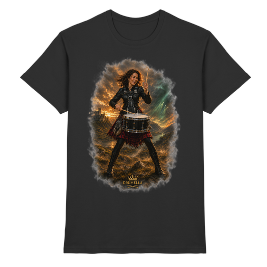 Rockige Snare-Drummerin – Drumella T-Shirt - Premium Shirt