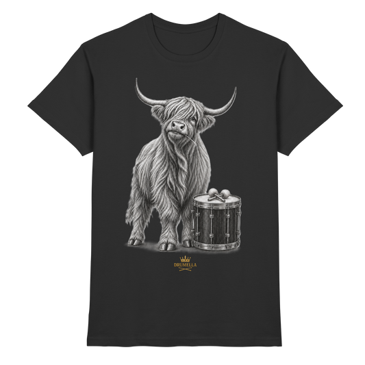 Highland Cow & Tenor Drum – Drumella T-Shirt - Premium Shirt
