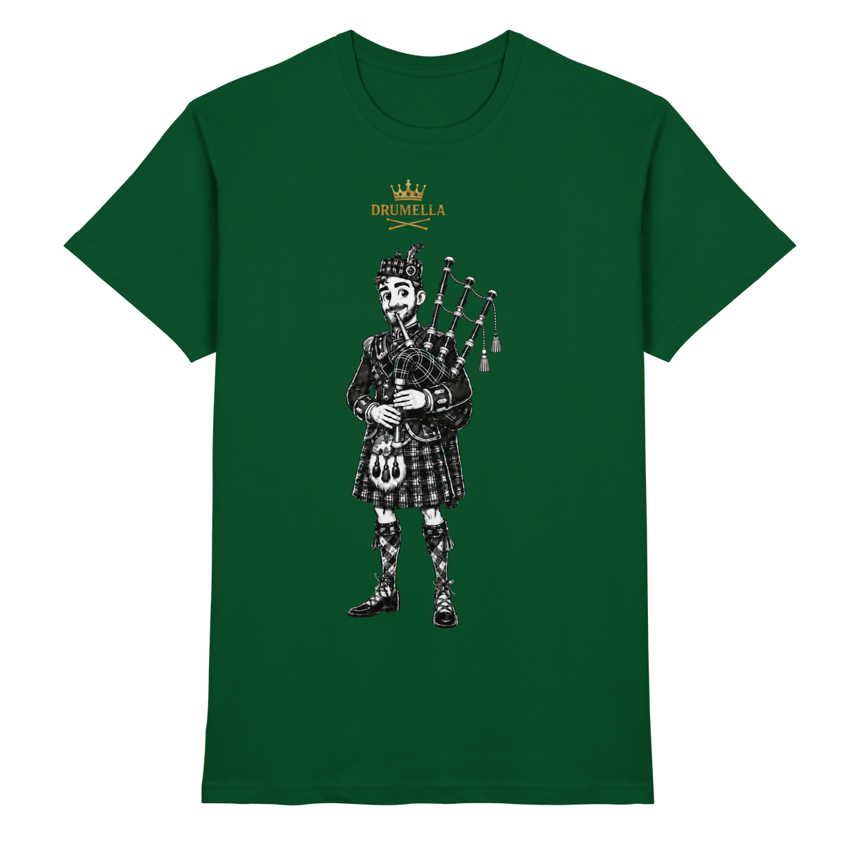 „Scottish Bagpipe Player“ – Herren - Drumella - Premium Shirt