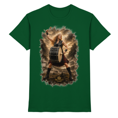 Drumella „Rocking Base Drummerin“ Unisex T-Shirt - Premium Shirt