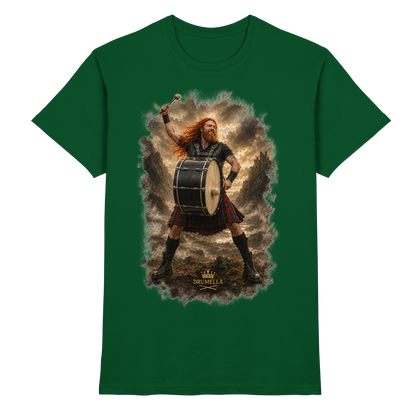Rockiger Base Drummer - Damen - Herren - T-Shirt - Drumella