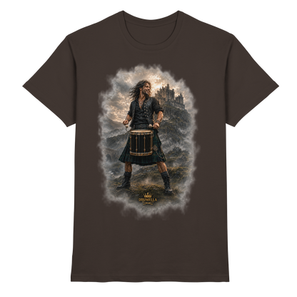 Drumella T-Shirt - Rockiger Tenor-Drummer - Premium Shirt