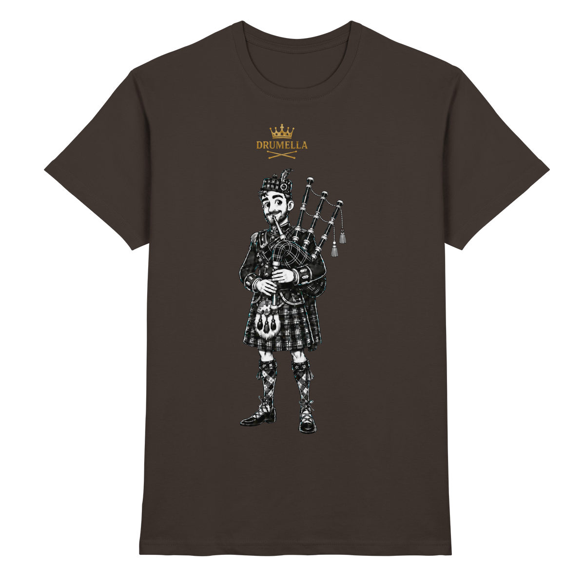 „Scottish Bagpipe Player“ – Herren - Drumella - Premium Shirt