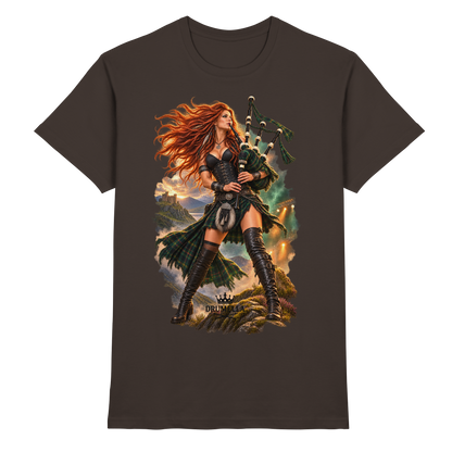 Rockige Dudelsackspielerin – Drumella T-Shirt - Premium Shirt