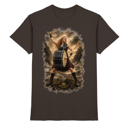Drumella „Rocking Base Drummerin“ Unisex T-Shirt - Premium Shirt