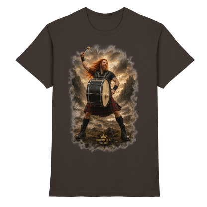 Rockiger Base Drummer - Damen - Herren - T-Shirt - Drumella