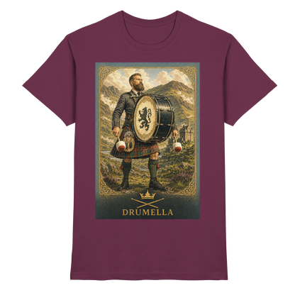 Drumella Herren-T-Shirt – Base Drummer Highlands - Premium Shirt