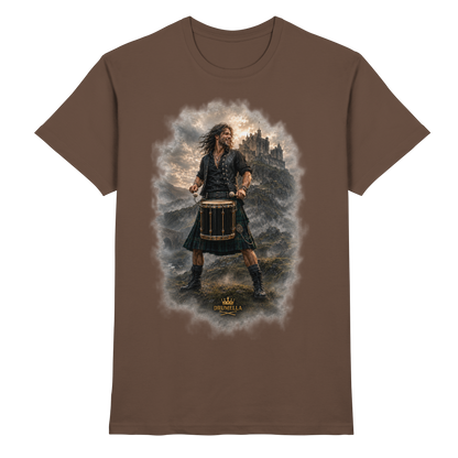 Drumella T-Shirt - Rockiger Tenor-Drummer - Premium Shirt