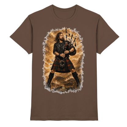Drumella „Highland Rock“ Dudelsack-T-Shirt - Premium Shirt