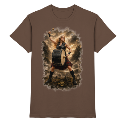 Drumella „Rocking Base Drummerin“ Unisex T-Shirt - Premium Shirt