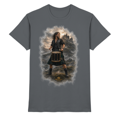 Drumella T-Shirt - Rockiger Tenor-Drummer - Premium Shirt