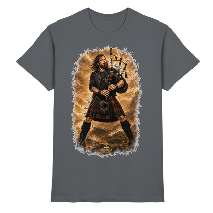 Drumella „Highland Rock“ Dudelsack-T-Shirt - Premium Shirt