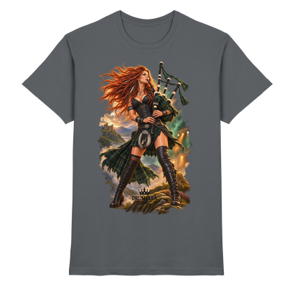 Rockige Dudelsackspielerin – Drumella T-Shirt - Premium Shirt