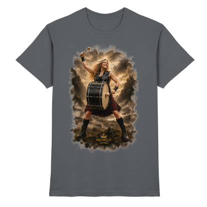 Drumella „Rocking Base Drummerin“ Unisex T-Shirt - Premium Shirt