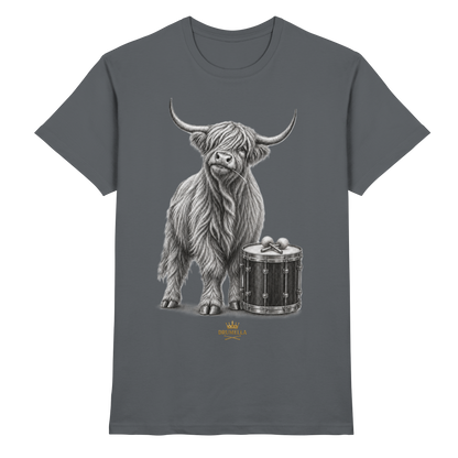 Highland Cow & Tenor Drum – Drumella T-Shirt - Premium Shirt