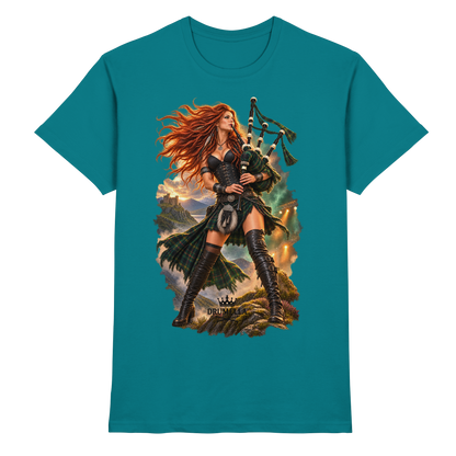 Rockige Dudelsackspielerin – Drumella T-Shirt - Premium Shirt