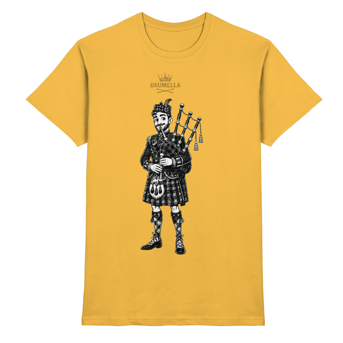 „Scottish Bagpipe Player“ – Herren - Drumella - Premium Shirt