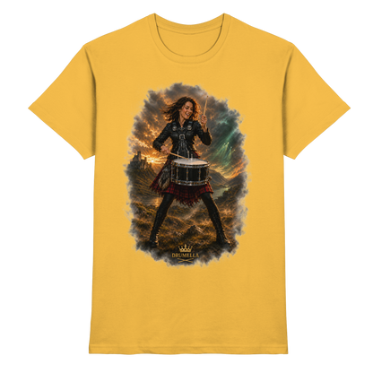 Rockige Snare-Drummerin – Drumella T-Shirt - Premium Shirt