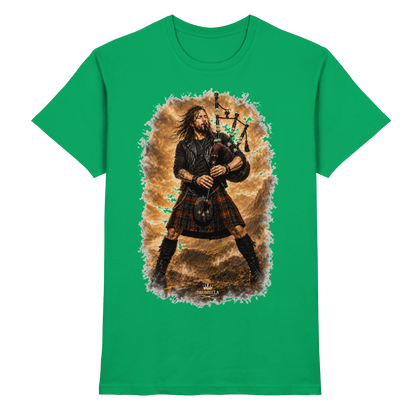 Drumella „Highland Rock“ Dudelsack-T-Shirt - Premium Shirt