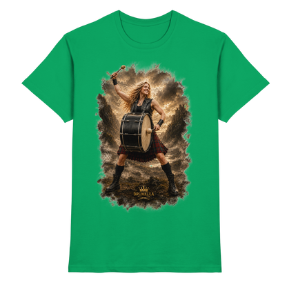 Drumella „Rocking Base Drummerin“ Unisex T-Shirt - Premium Shirt
