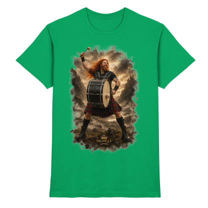 Rockiger Base Drummer - Damen - Herren - T-Shirt - Drumella