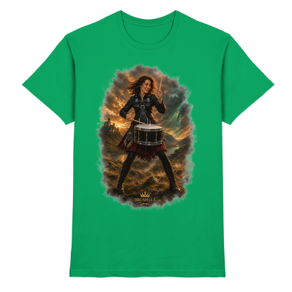 Rockige Snare-Drummerin – Drumella T-Shirt - Premium Shirt