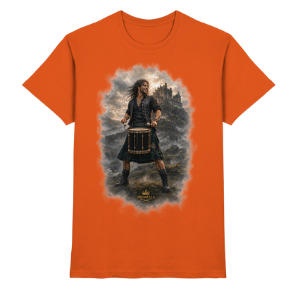 Drumella T-Shirt - Rockiger Tenor-Drummer - Premium Shirt