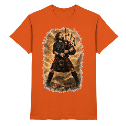Drumella „Highland Rock“ Dudelsack-T-Shirt - Premium Shirt