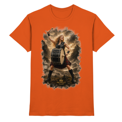 Drumella „Rocking Base Drummerin“ Unisex T-Shirt - Premium Shirt