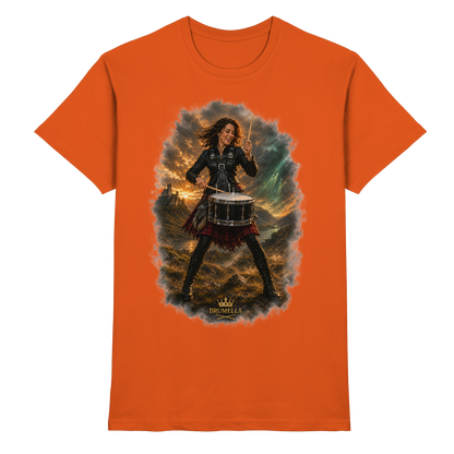 Rockige Snare-Drummerin – Drumella T-Shirt - Premium Shirt