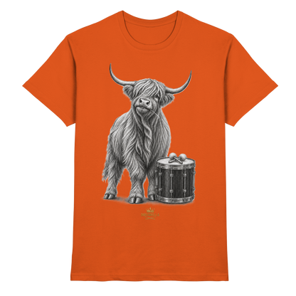 Highland Cow & Tenor Drum – Drumella T-Shirt - Premium Shirt