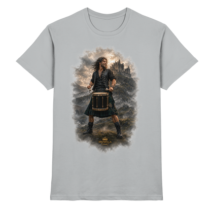 Drumella T-Shirt - Rockiger Tenor-Drummer - Premium Shirt