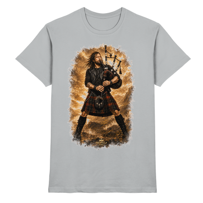 Drumella „Highland Rock“ Dudelsack-T-Shirt - Premium Shirt