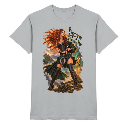 Rockige Dudelsackspielerin – Drumella T-Shirt - Premium Shirt