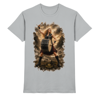 Drumella „Rocking Base Drummerin“ Unisex T-Shirt - Premium Shirt