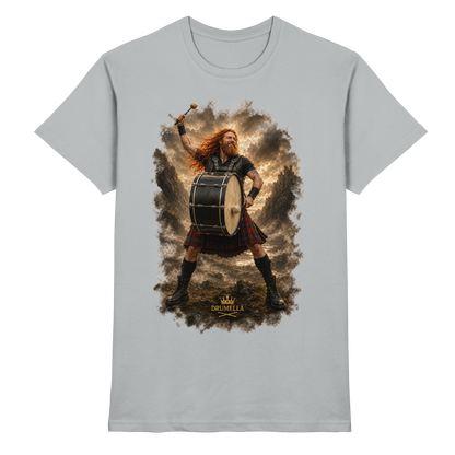 Rockiger Base Drummer - Damen - Herren - T-Shirt - Drumella