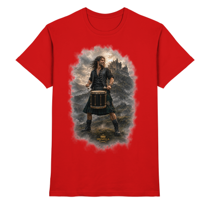 Drumella T-Shirt - Rockiger Tenor-Drummer - Premium Shirt
