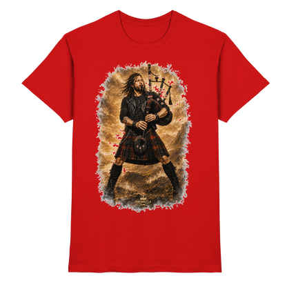 Drumella „Highland Rock“ Dudelsack-T-Shirt - Premium Shirt