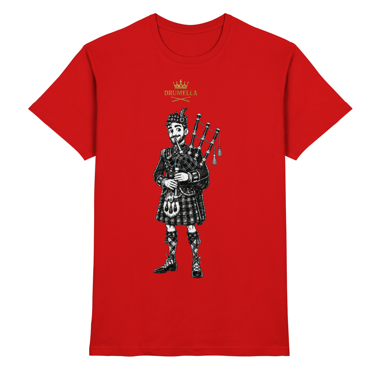 „Scottish Bagpipe Player“ – Herren - Drumella - Premium Shirt