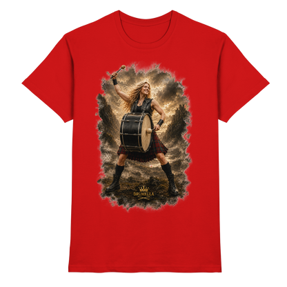 Drumella „Rocking Base Drummerin“ Unisex T-Shirt - Premium Shirt
