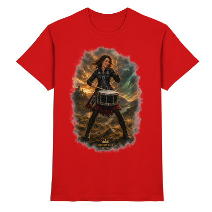 Rockige Snare-Drummerin – Drumella T-Shirt - Premium Shirt