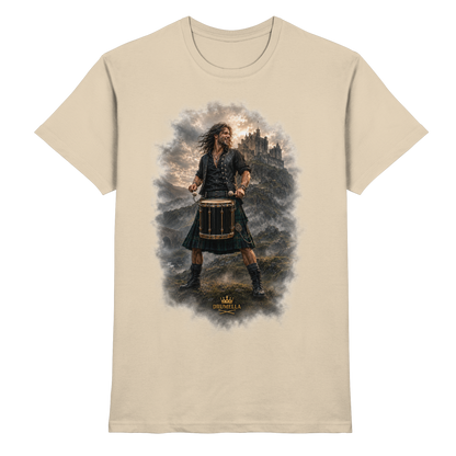 Drumella T-Shirt - Rockiger Tenor-Drummer - Premium Shirt