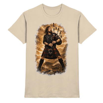 Drumella „Highland Rock“ Dudelsack-T-Shirt - Premium Shirt