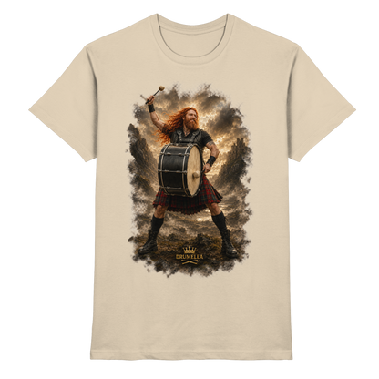 Rockiger Base Drummer - Damen - Herren - T-Shirt - Drumella
