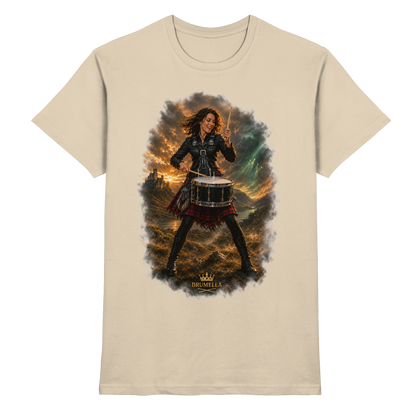 Rockige Snare-Drummerin – Drumella T-Shirt - Premium Shirt