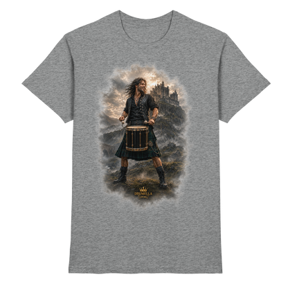Drumella T-Shirt - Rockiger Tenor-Drummer - Premium Shirt