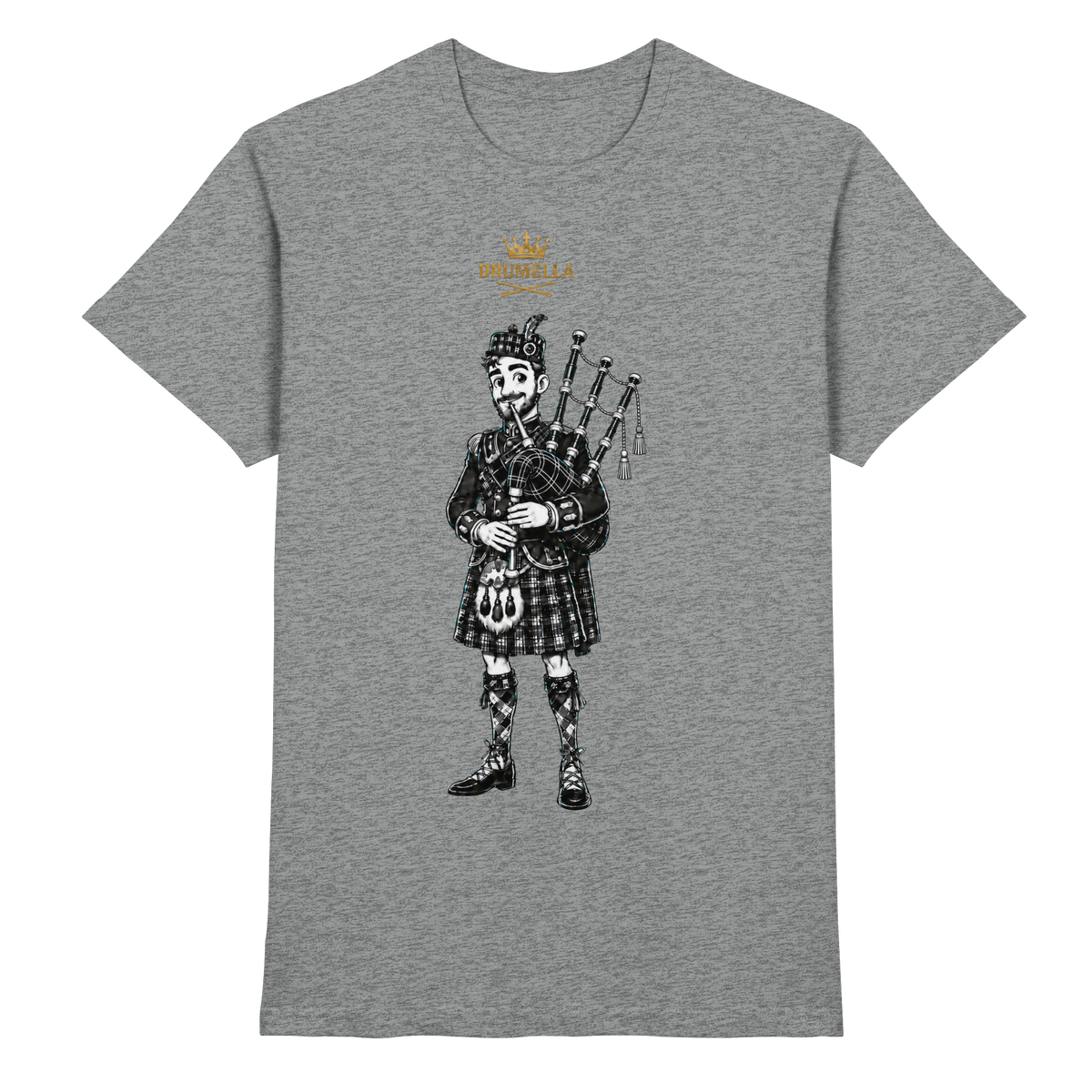 „Scottish Bagpipe Player“ – Herren - Drumella - Premium Shirt
